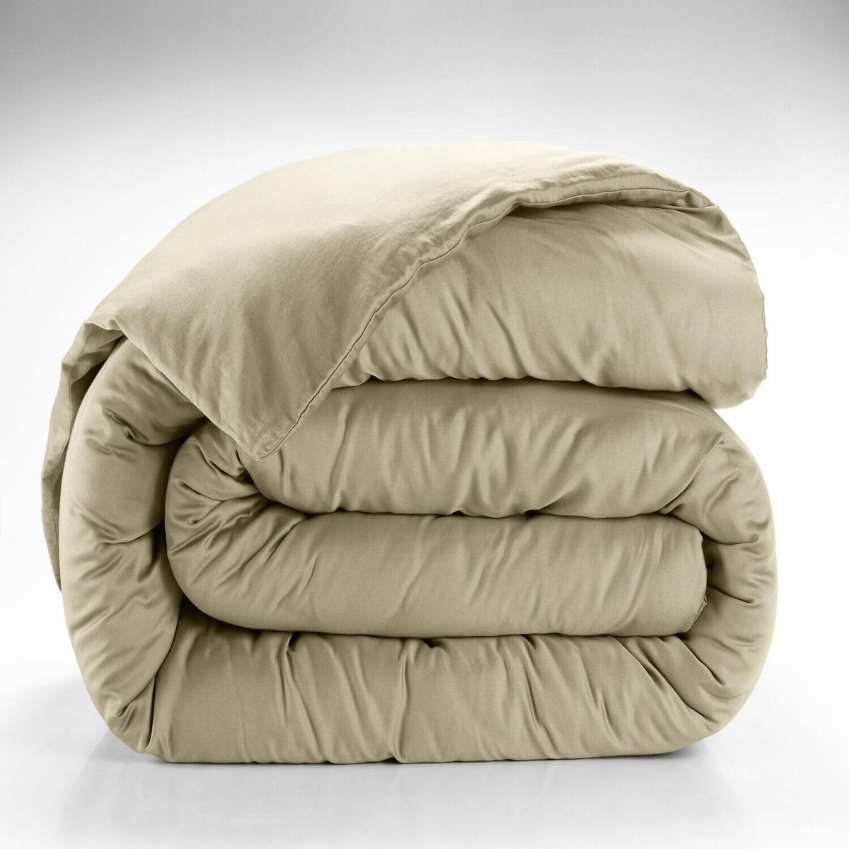 BATON ROUGE Housse de couette 100% satin de coton 105 fils uni