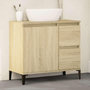 Voir la diapositive 1 : VIDAXL Armoire salle de bain chene sonoma 65x33x60 cm