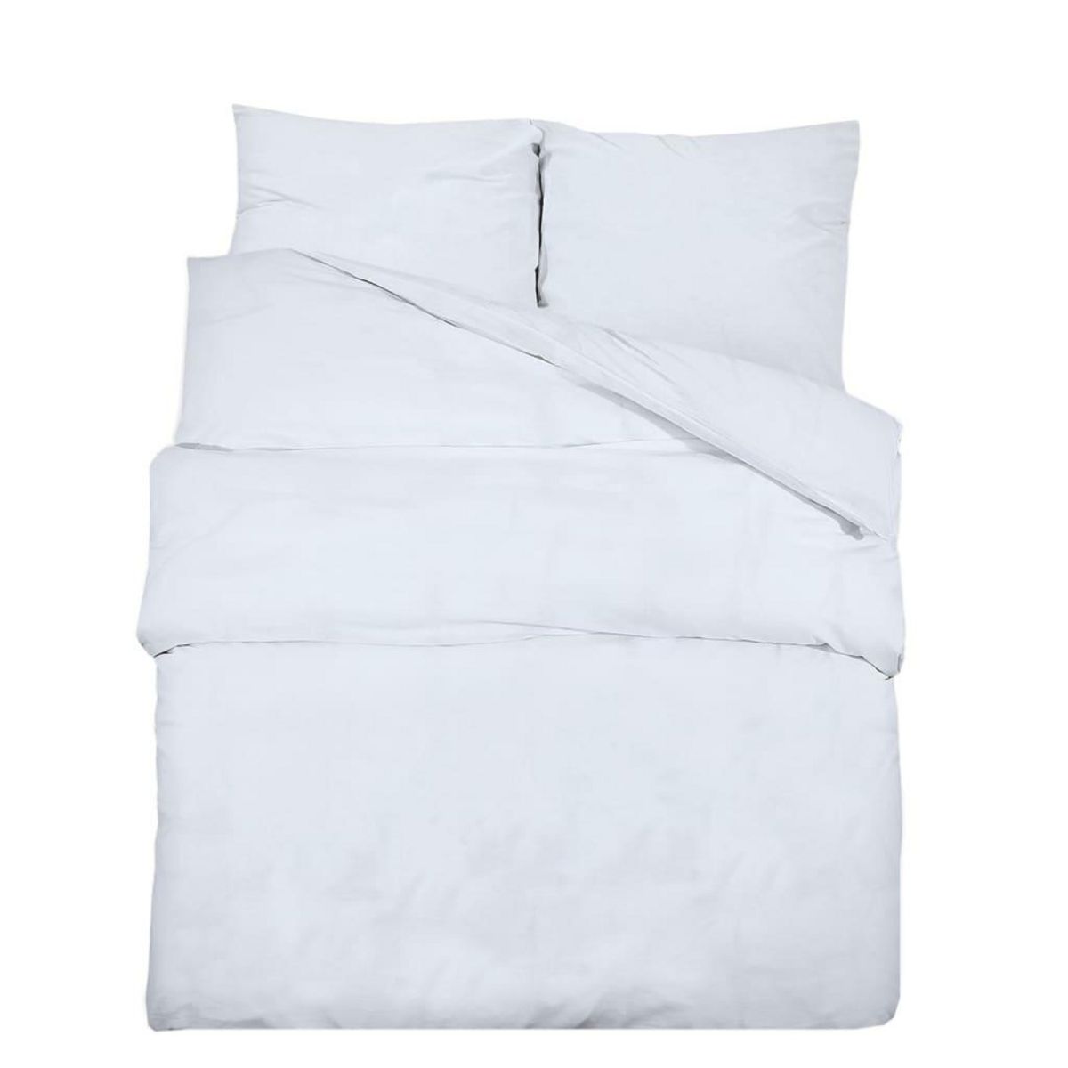 VIDAXL Ensemble de housse de couette Blanc 200x200 cm Coton