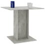 Voir la diapositive 5 : VIDAXL Table a manger Gris beton 80x80x75 cm bois d'ingenierie