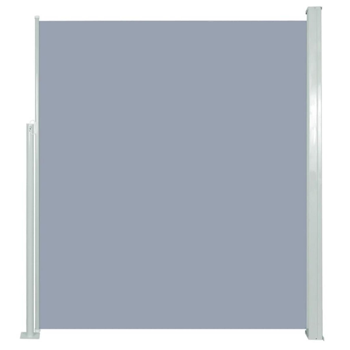 VIDAXL Auvent lateral retractable de patio 160x300 cm Gris