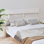 VIDAXL Tete de lit Blanc 164x3x81 cm Bois massif de pin