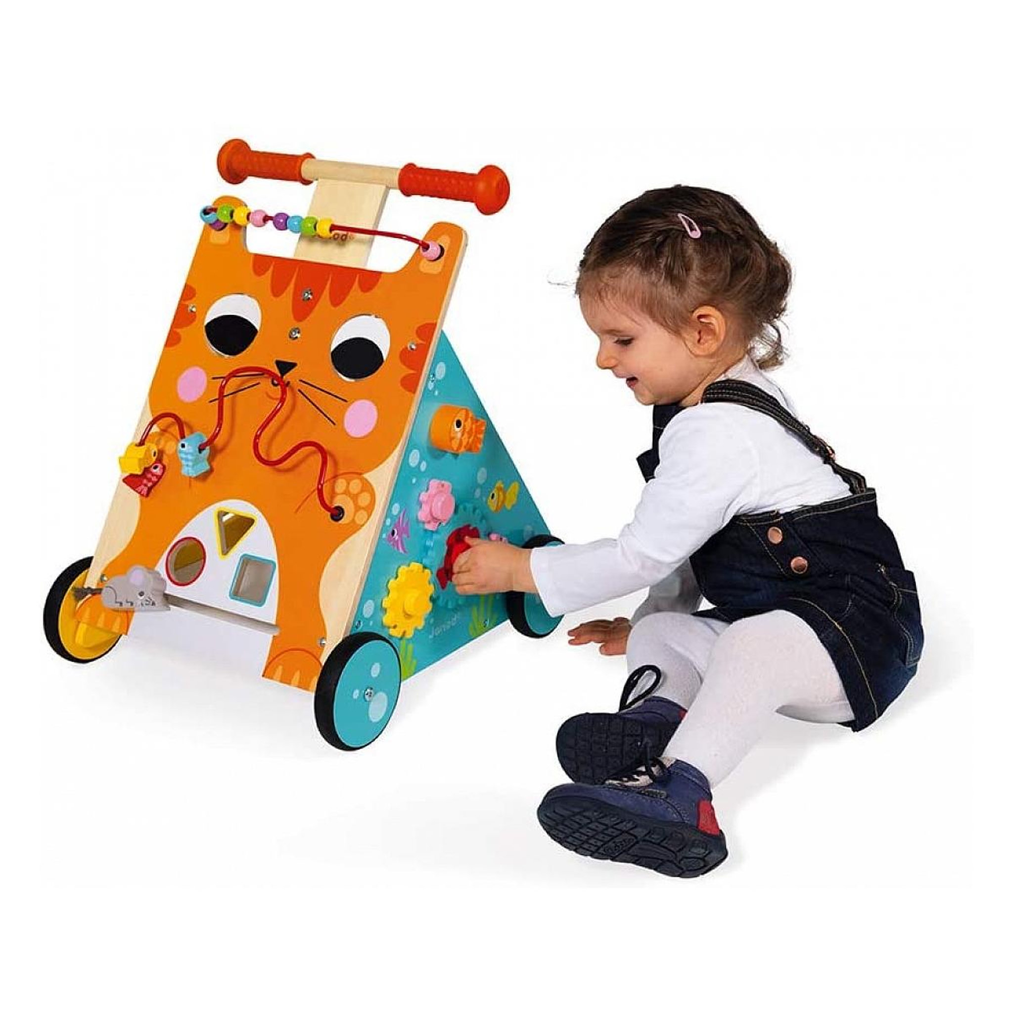 Voir la diapositive 4 : Juratoys-Janod Chariot de marche Multi activites Chat