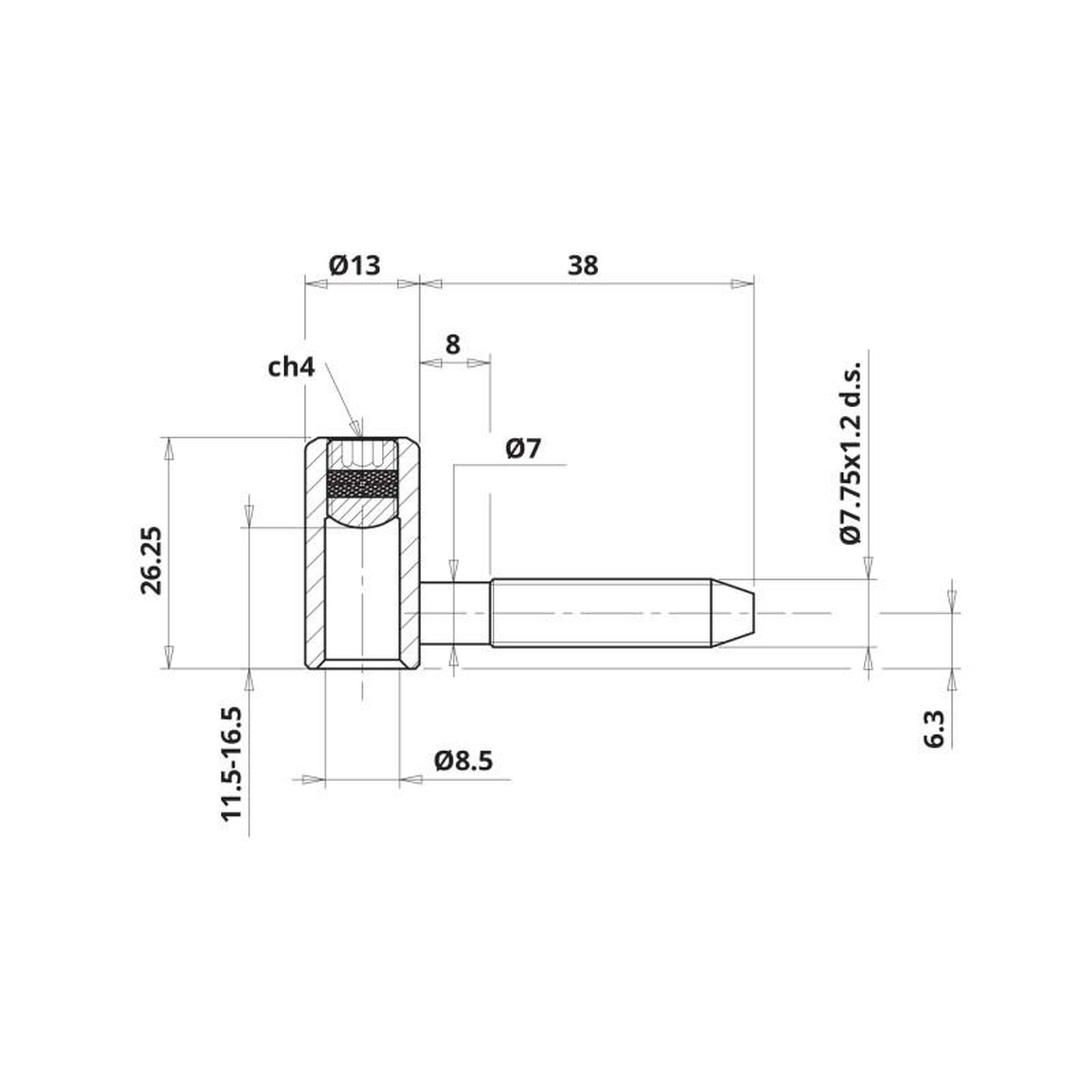 Voir la diapositive 2 : OTLAV Fiche femelle reglable D13 OTLAV CF057130H001