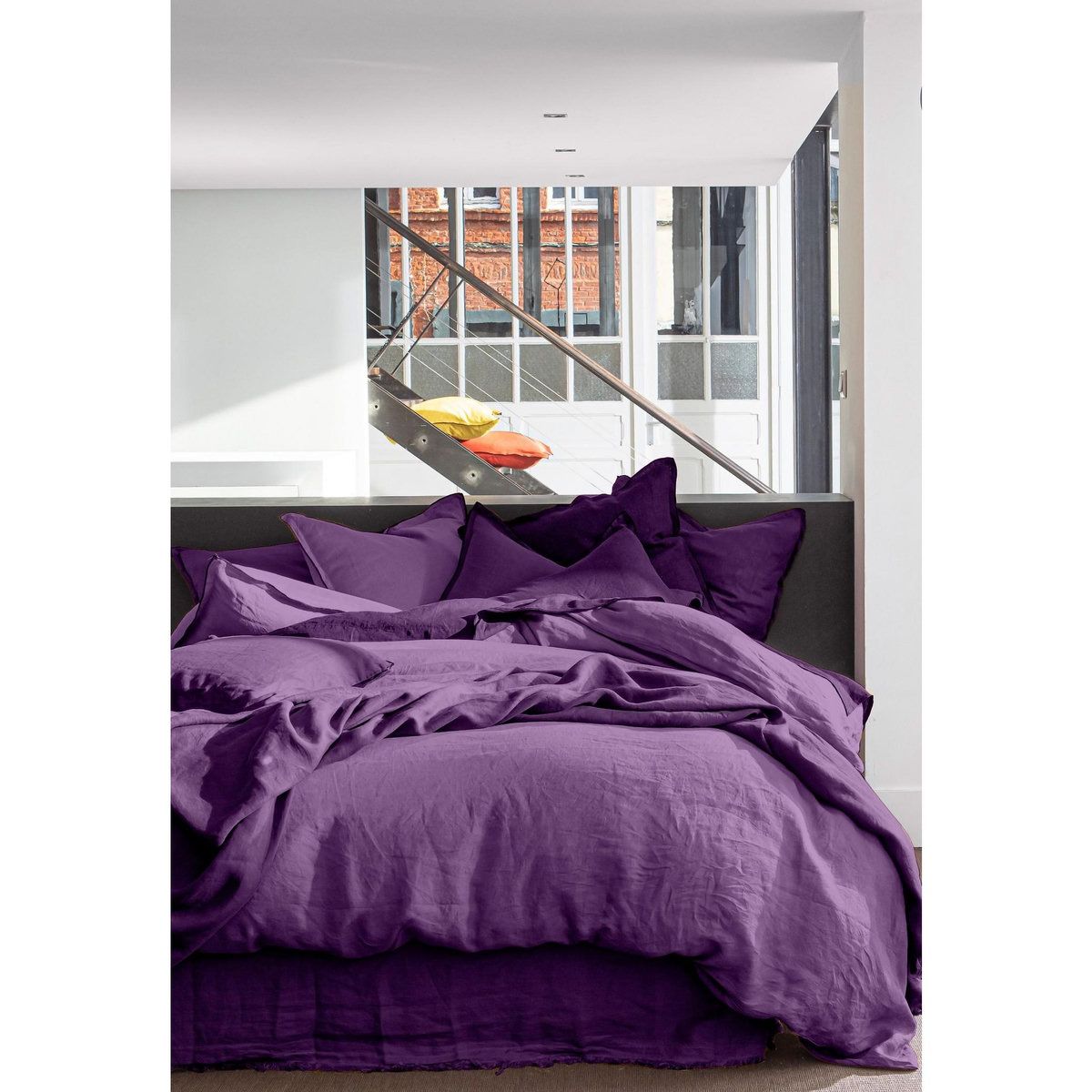 BATON ROUGE Drap housse 100% lin lavé