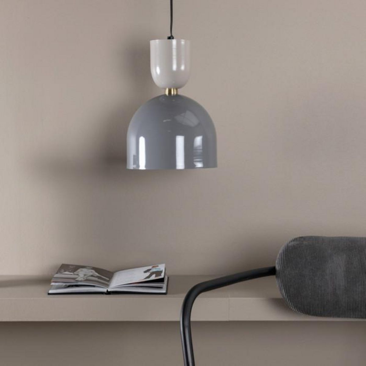 Paris Prix Lampe Suspension en Métal  Tim  20cm Gris