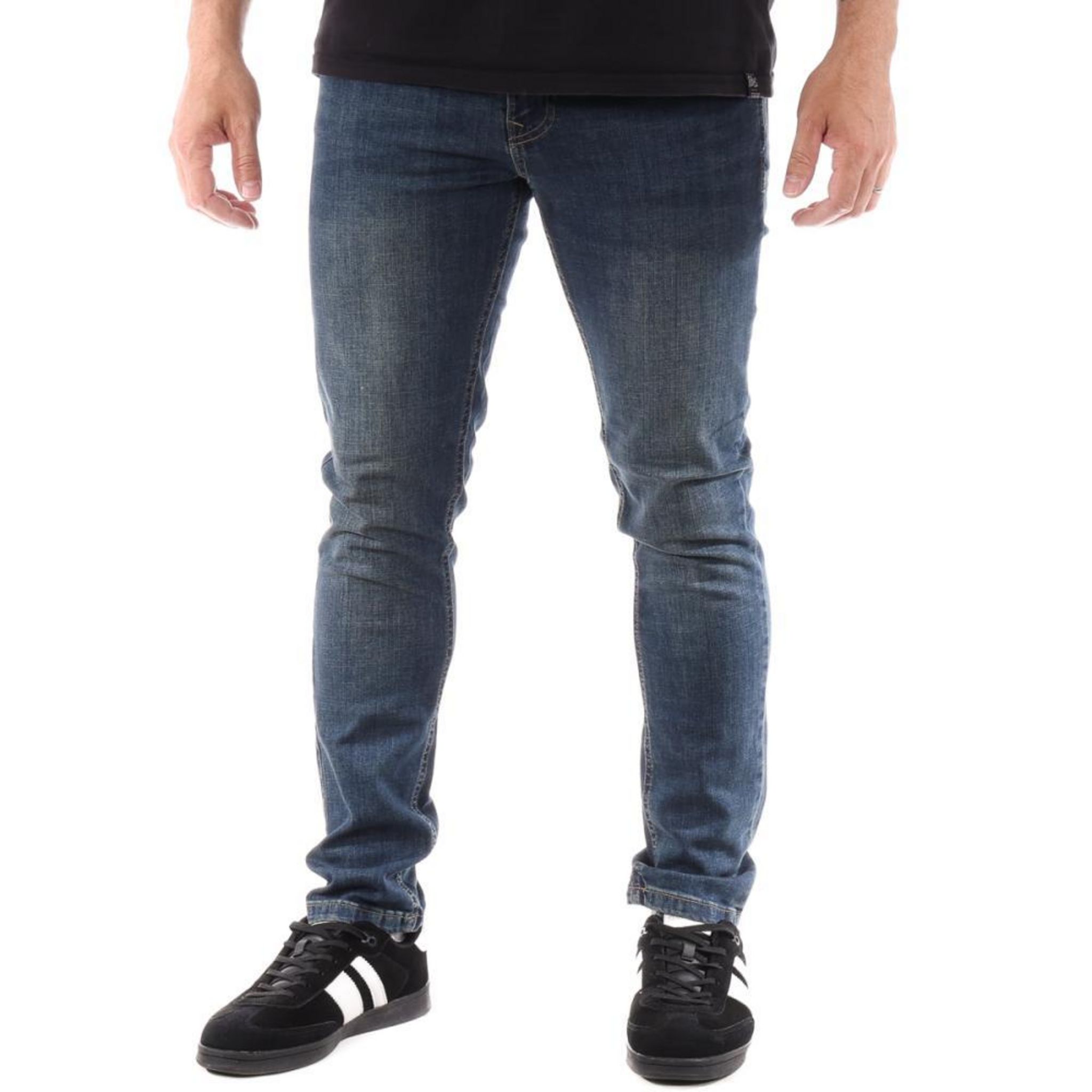 Jean Lee Cooper Jerry Noir Délavé - Taille 30, Longueur De Jambe 34, Occasion En Très Bon état