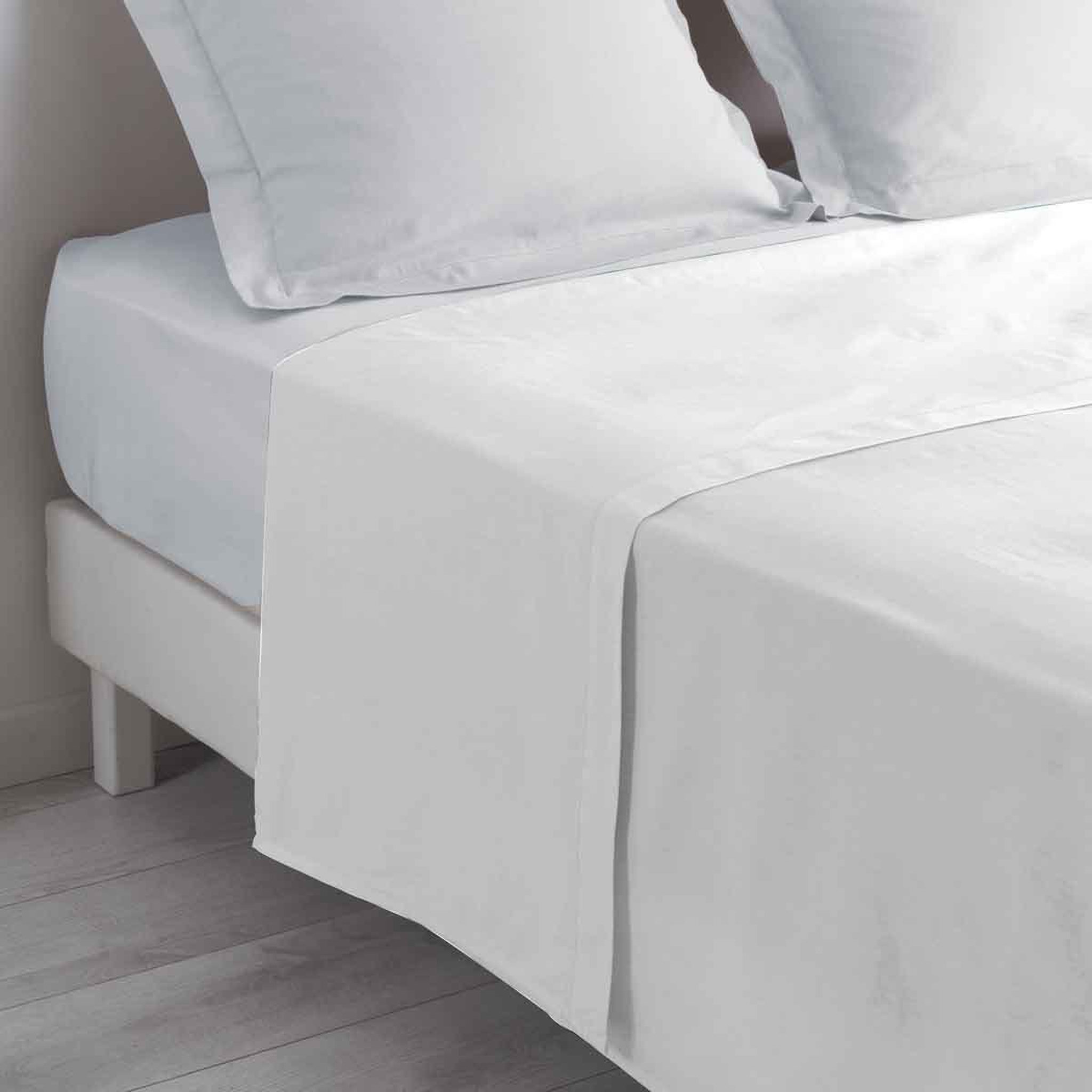 Douceur d'Intérieur Drap plat en coton  biolina  240x300cm blanc
