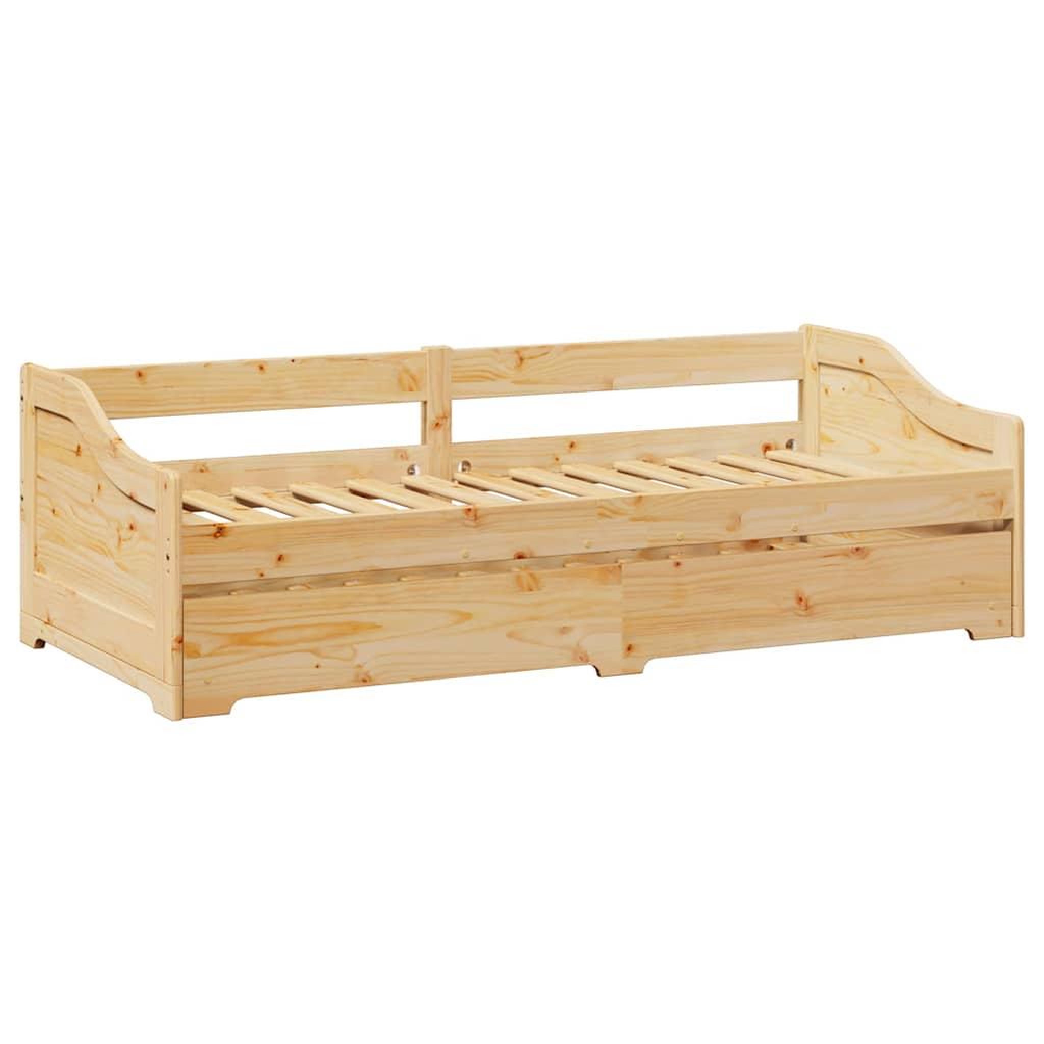 Voir la diapositive 5 : VIDAXL Lit de jour avec gigogne sans matelas IRUN 90x200 cm