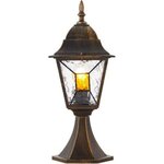 BRILLIANT Borne extérieure JANEL - BRILLIANT - noir doré - métal/verre - E27 max 60W - IP44