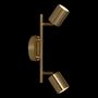 Voir la diapositive 5 : ATMOSPHERA Applique Murale 2 Spots Orientables  Vico  16cm Doré