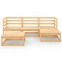 Voir la diapositive 2 : VIDAXL Salon de jardin 5 pcs Bois de pin massif