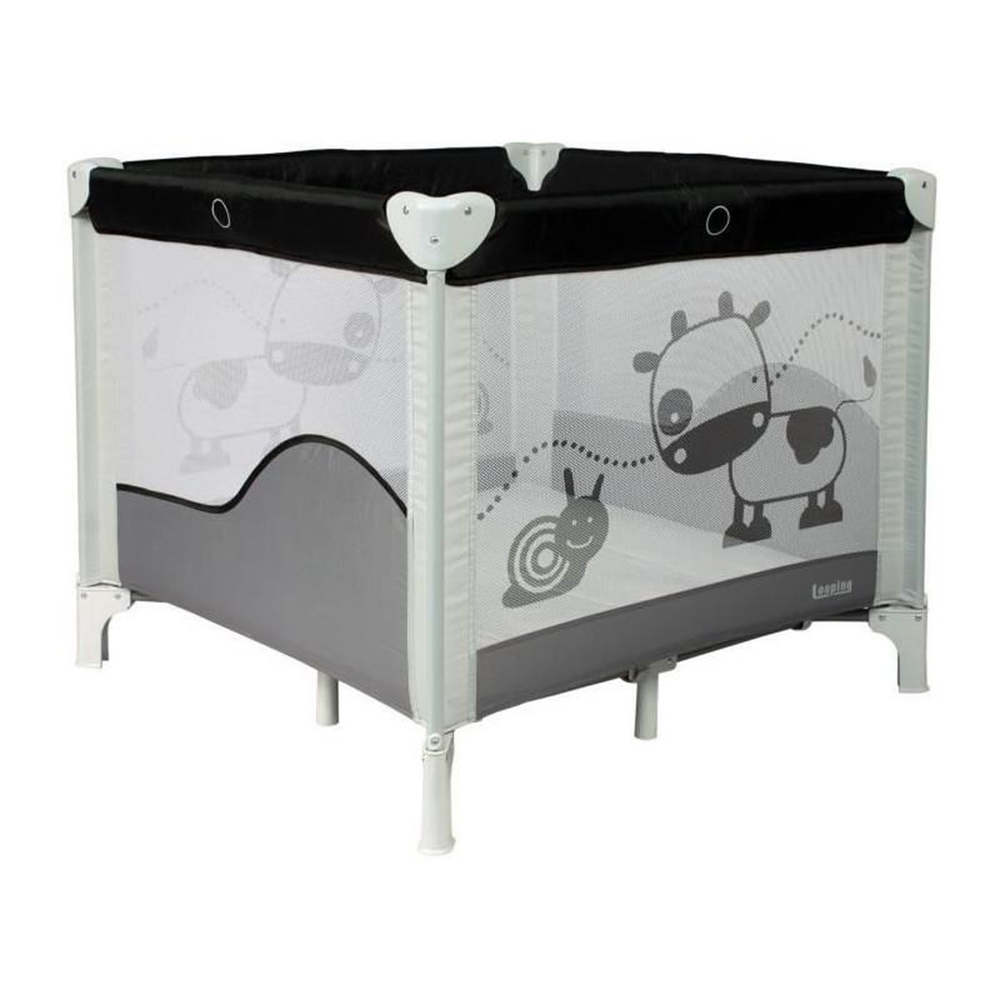Voir la diapositive 2 : BAMBISOL BAMBISOL - Parc/Berceau Bébé Pliant 90x90cm avec 2 Niveaux de Couchage - Sac de Transport, Espace de Jeux
