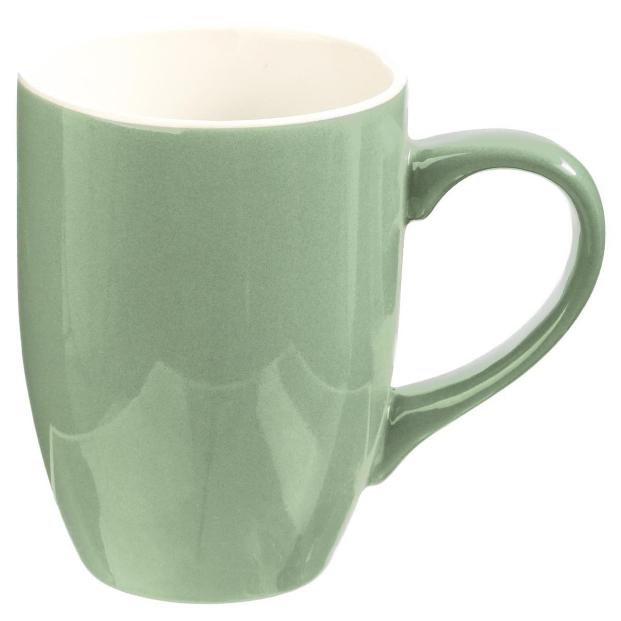 Voir la diapositive 2 : SECRET DE GOURMET Lot de 6 mugs  colorama  38cl menthe