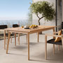 Voir la diapositive 2 : Rendez vous déco Table de jardin extensible en teck massif 6 à 10 personnes-Tunga