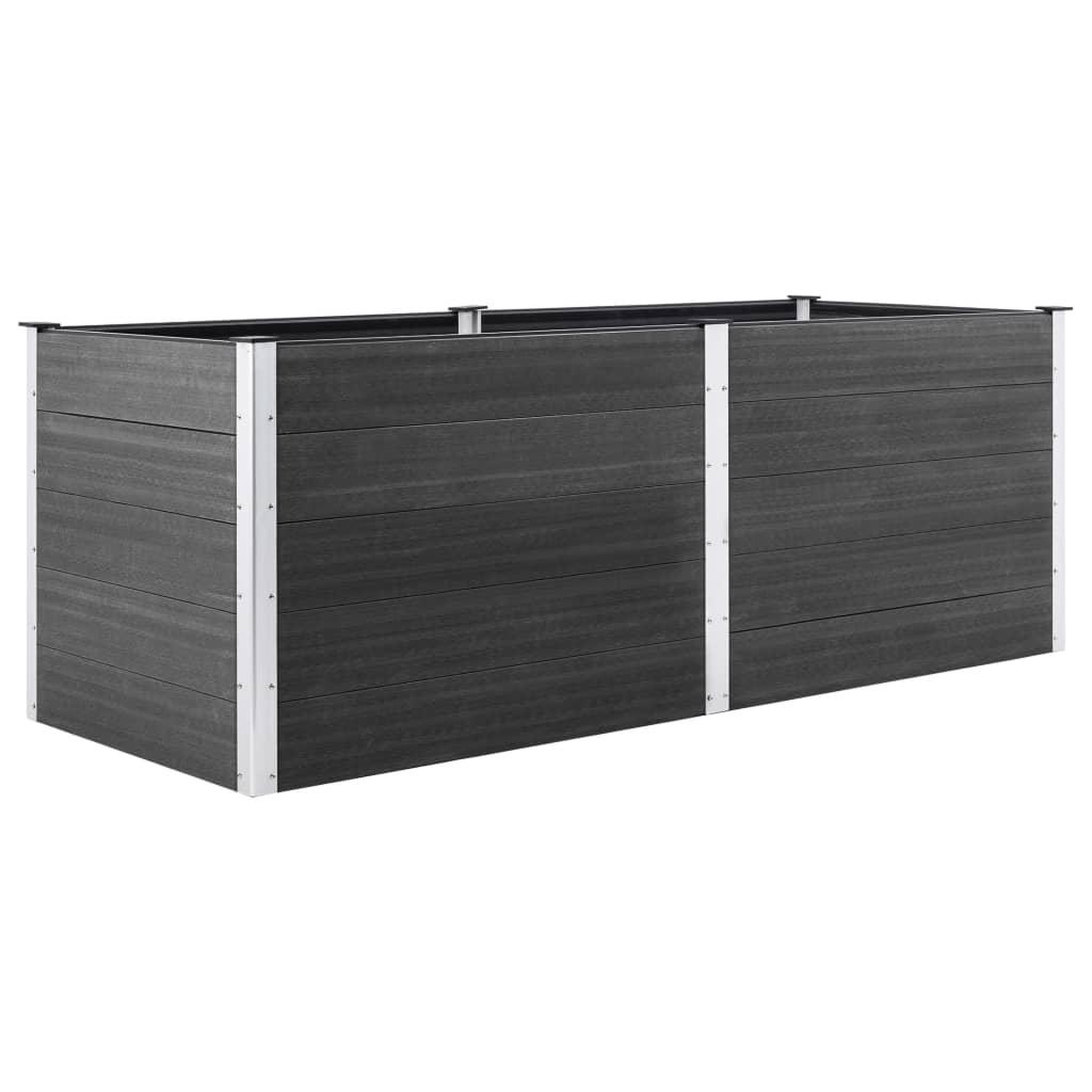 Voir la diapositive 2 : VIDAXL Lit sureleve de jardin 250x50x91 cm WPC Gris