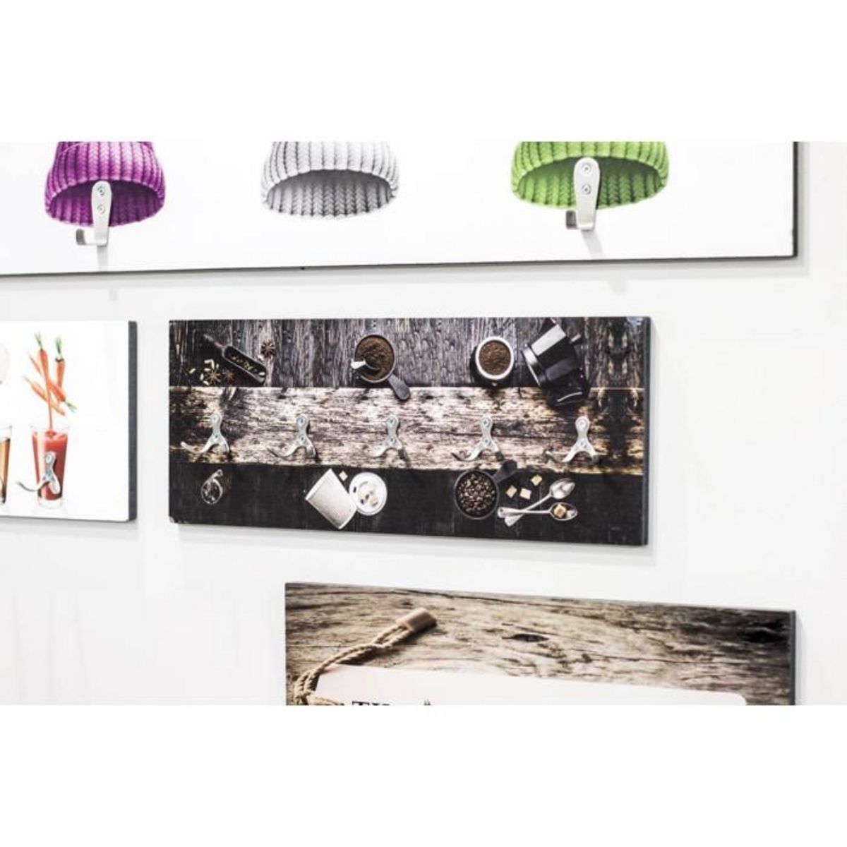 Paris Prix Patère Murale Design  Café  50cm Noir