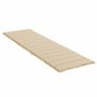 Voir la diapositive 4 : VIDAXL Coussin de chaise longue beige 200x70x3 cm tissu oxford
