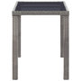 Voir la diapositive 3 : VIDAXL Table de jardin Anthracite 123x60x74 cm Résine tressée
