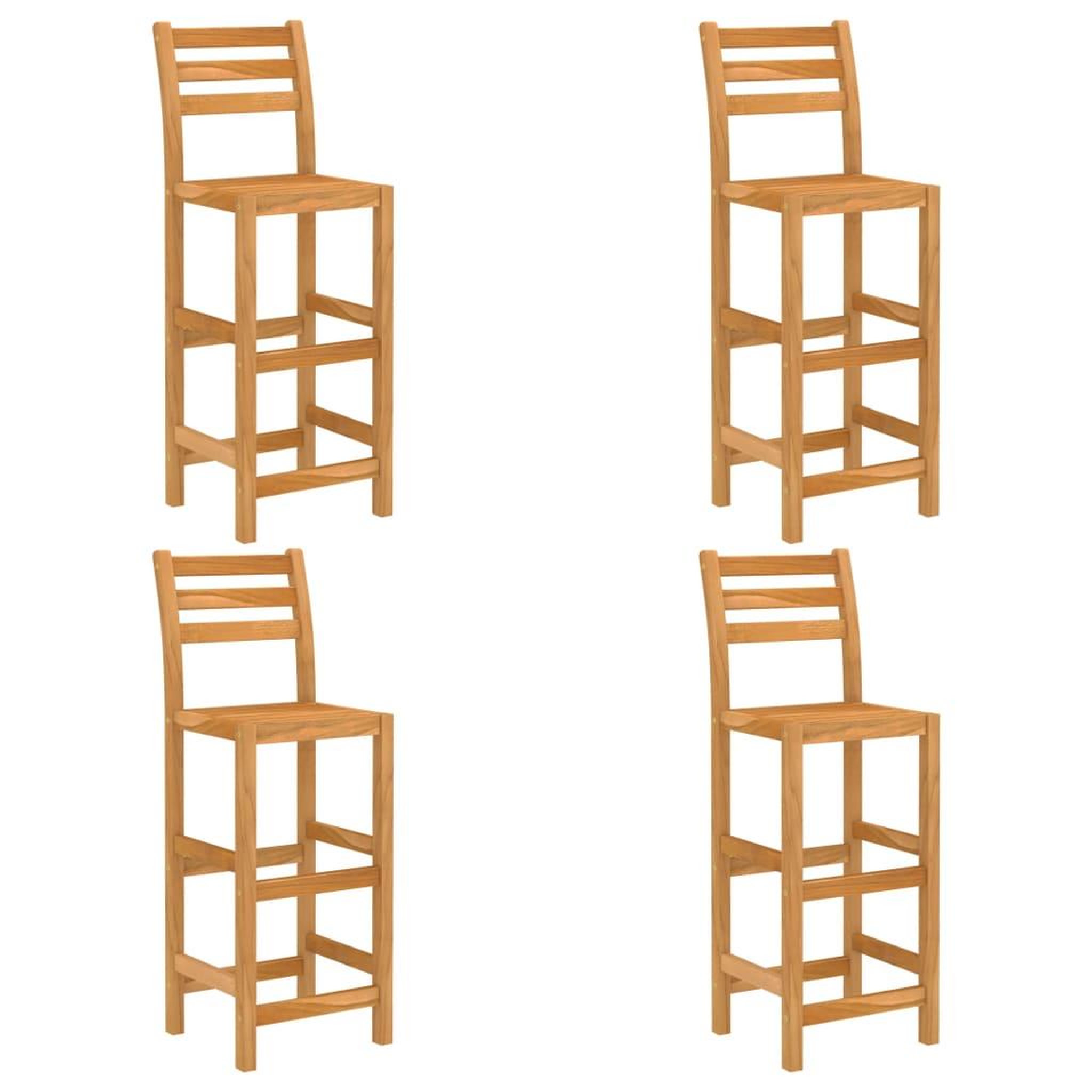 Voir la diapositive 4 : VIDAXL Ensemble de bar d'exterieur 5 pcs Bois d'acacia massif