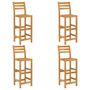 Voir la diapositive 4 : VIDAXL Ensemble de bar d'exterieur 5 pcs Bois d'acacia massif