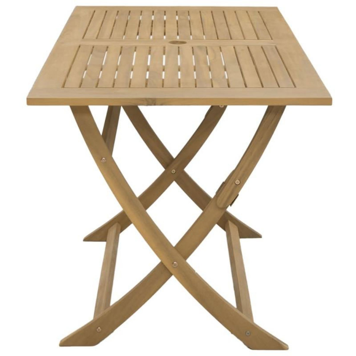 VIDAXL Table pliable de jardin 120x70x75 cm bois d acacia solide
