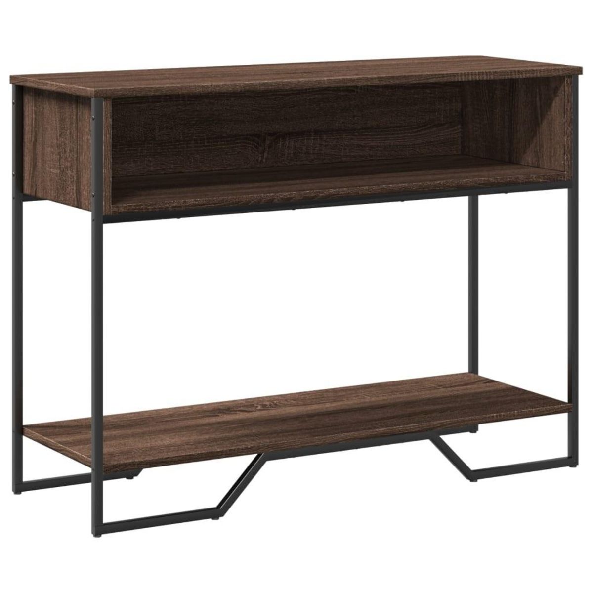 VIDAXL Table console chene marron 100x35x74,5 cm bois d'ingenierie