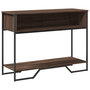 Voir la diapositive 2 : VIDAXL Table console chene marron 100x35x74,5 cm bois d'ingenierie