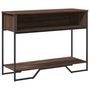 Voir la diapositive 2 : VIDAXL Table console chene marron 100x35x74,5 cm bois d'ingenierie