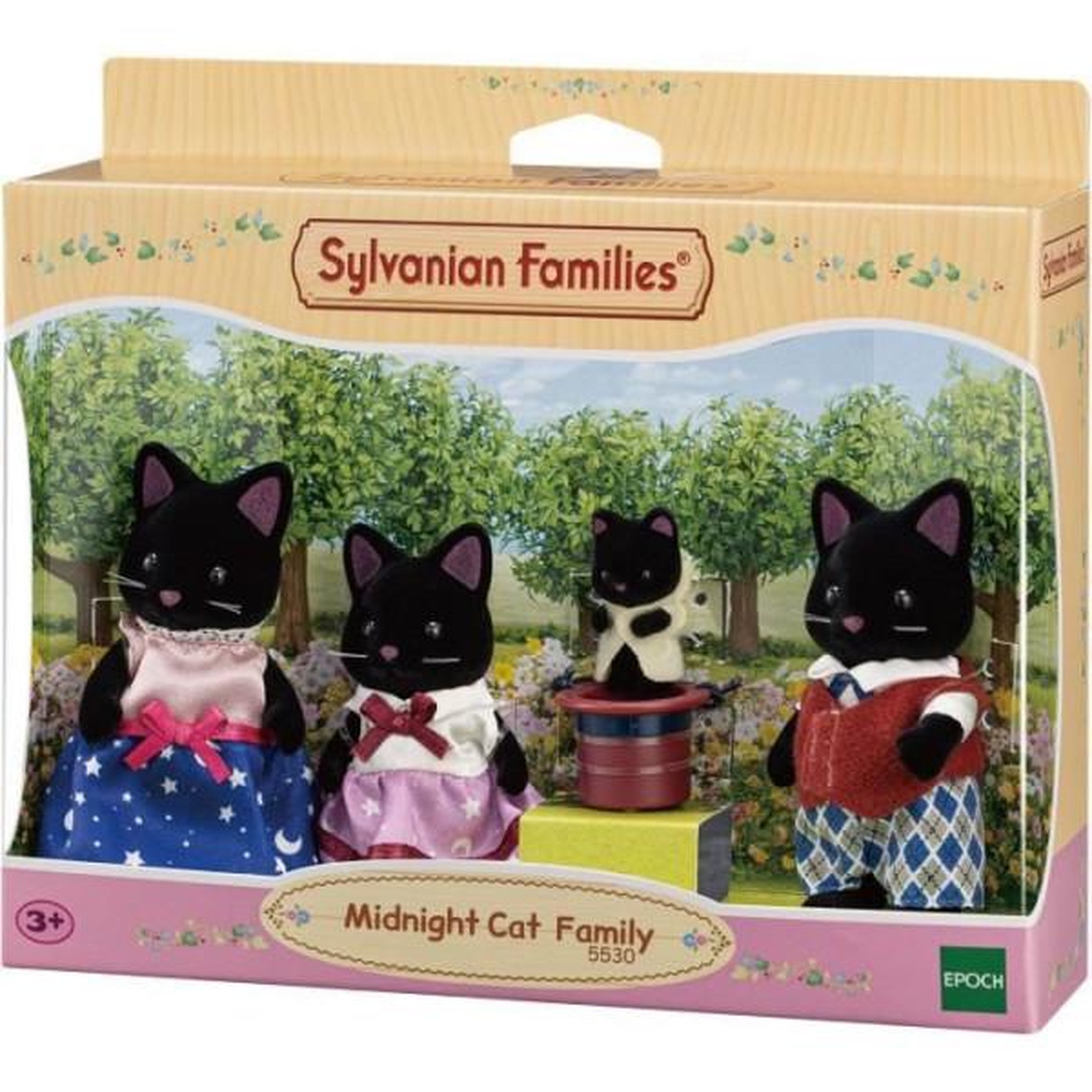 Voir la diapositive 4 : Sylvanian Families SYLVANIAN FAMILIES - La famille chat magicien - Poupée articulée - Beige - Des 3 ans