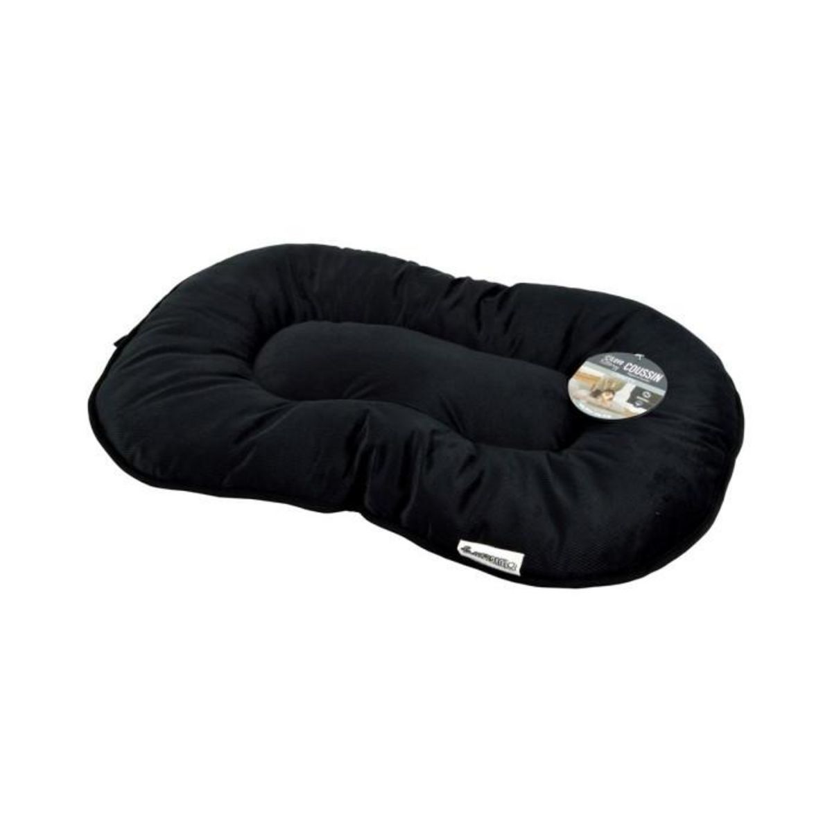 Paris Prix Coussin Pour Chien & Chat Velours  Crafty  87cm Noir