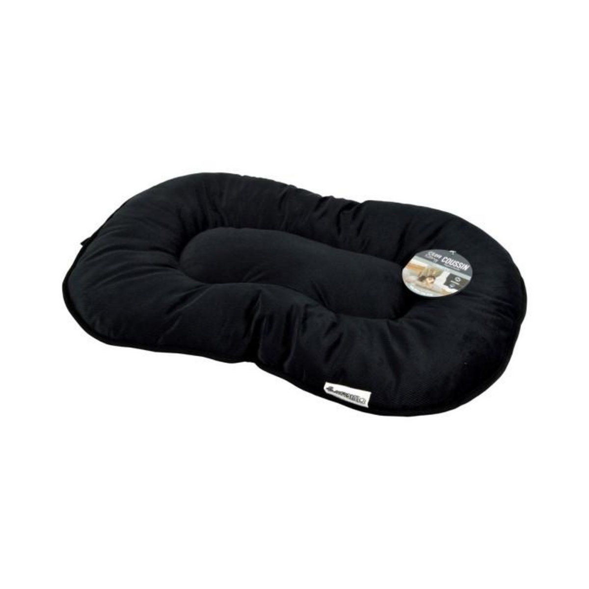 Paris Prix Coussin Pour Chien & Chat Velours  Crafty  87cm Noir