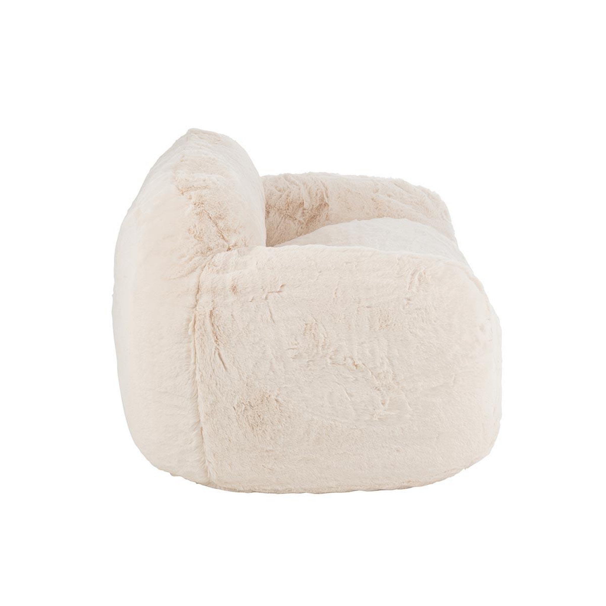 Voir la diapositive 3 : J-LINE Canapé droit 2 places  cutie  152cm crème