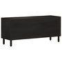 Voir la diapositive 5 : VIDAXL Meuble TV noir 105x33x46 cm bois massif de manguier