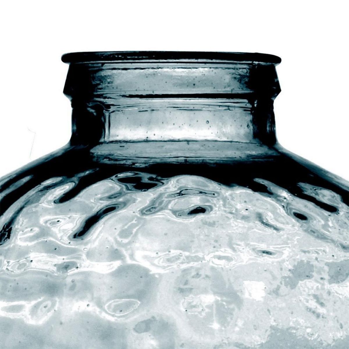 FORNORD Vase Louise verre recyclé bleu 9L D25 H30