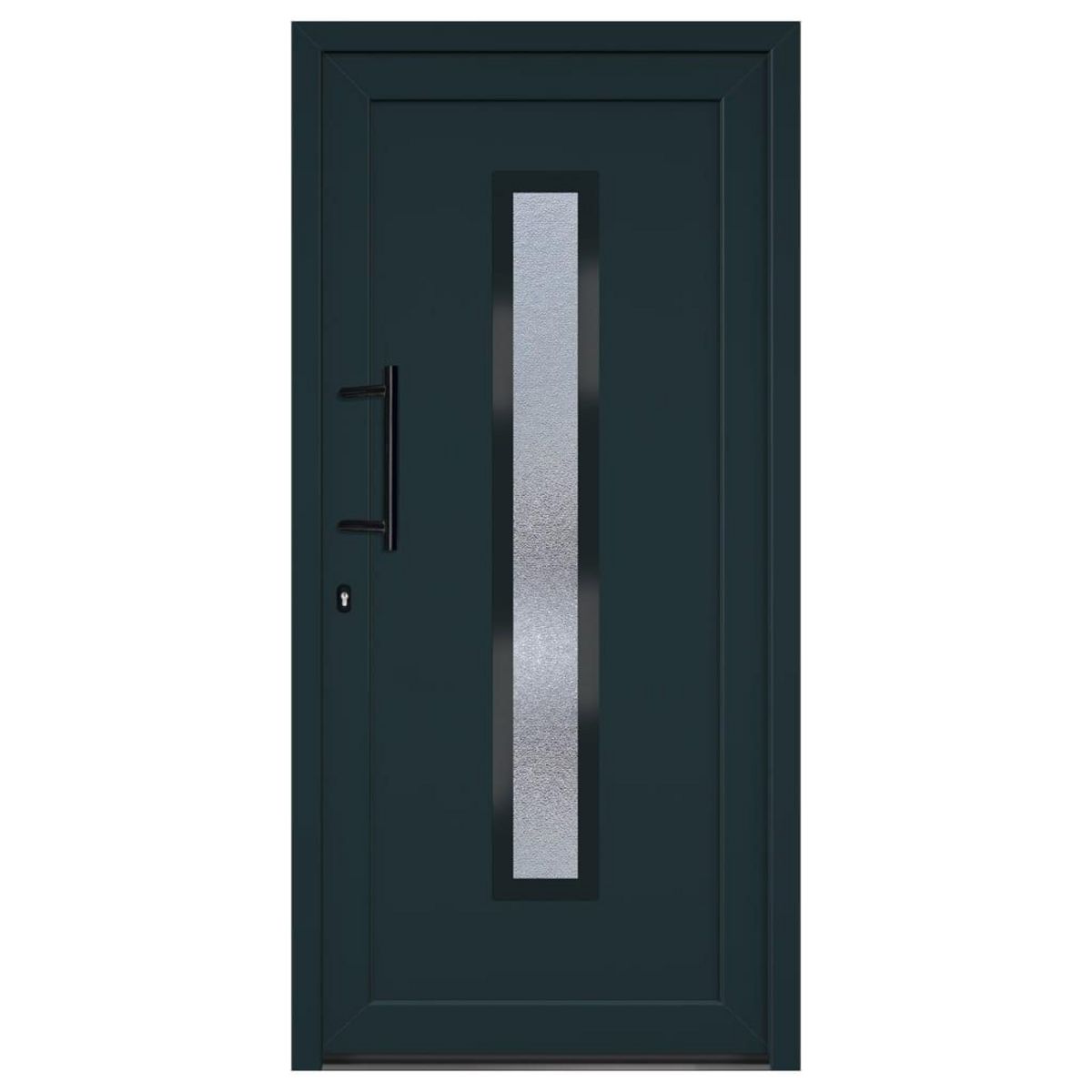 VIDAXL Porte d'entree anthracite 98x200 cm PVC