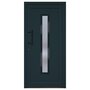 Voir la diapositive 3 : VIDAXL Porte d'entree anthracite 98x200 cm PVC