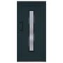 Voir la diapositive 3 : VIDAXL Porte d'entree anthracite 98x200 cm PVC