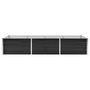 Voir la diapositive 3 : VIDAXL Lit sureleve de jardin Anthracite 240x80x45 cm Acier galvanise