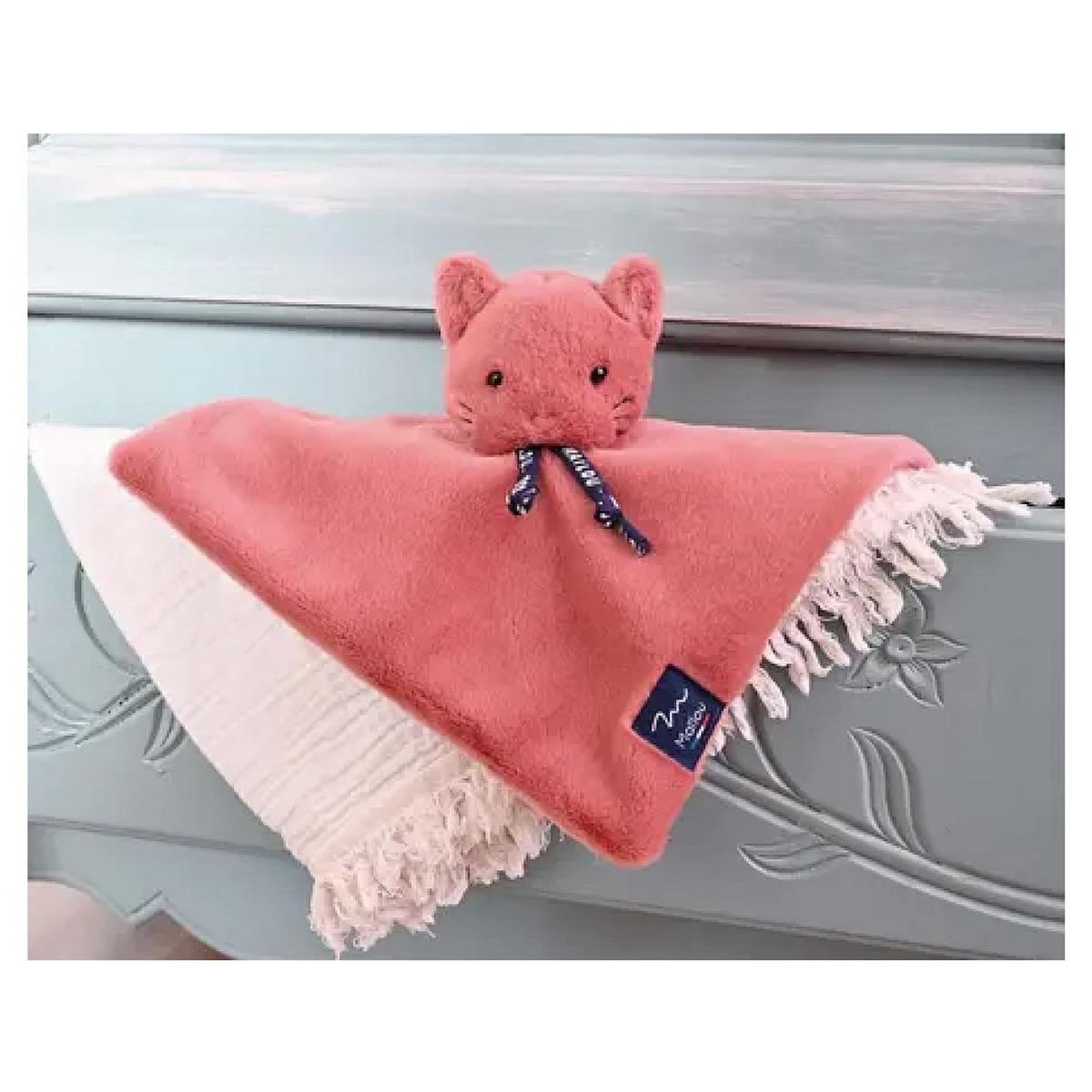 MAILOU Chat Dorlotin - doudou plat rose