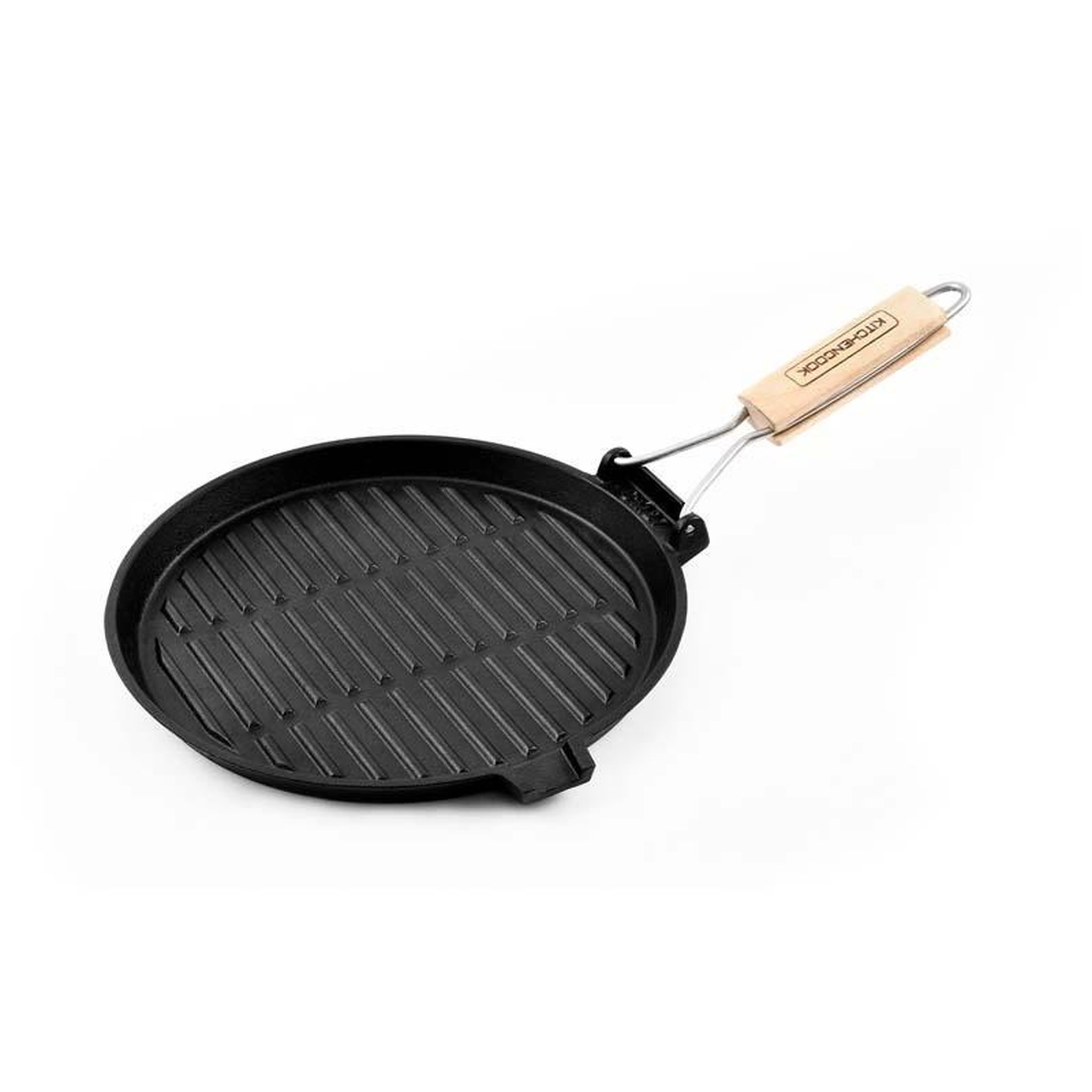 KITCHENCOOK Grill rond en fonte émaillée 27 cm grill27a tfi kitchencook