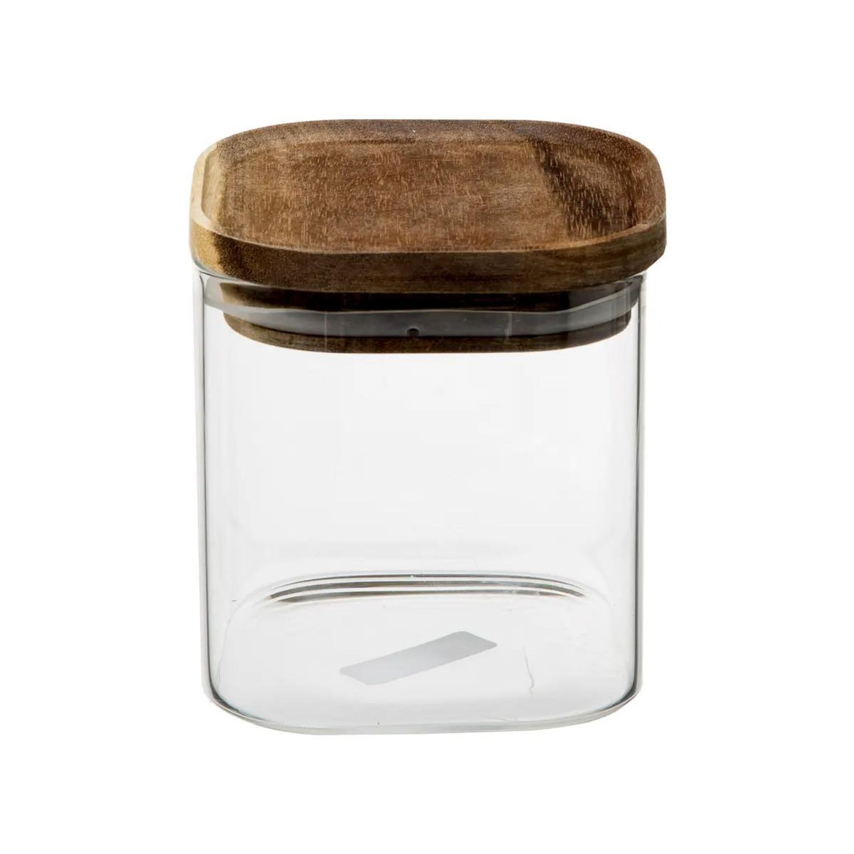 FIVE Bocal en Verre  Hermet  0,6L Transparent & Marron