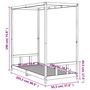 Voir la diapositive 6 : VIDAXL Cadre de lit pour enfants 90x200 cm bois de pin massif