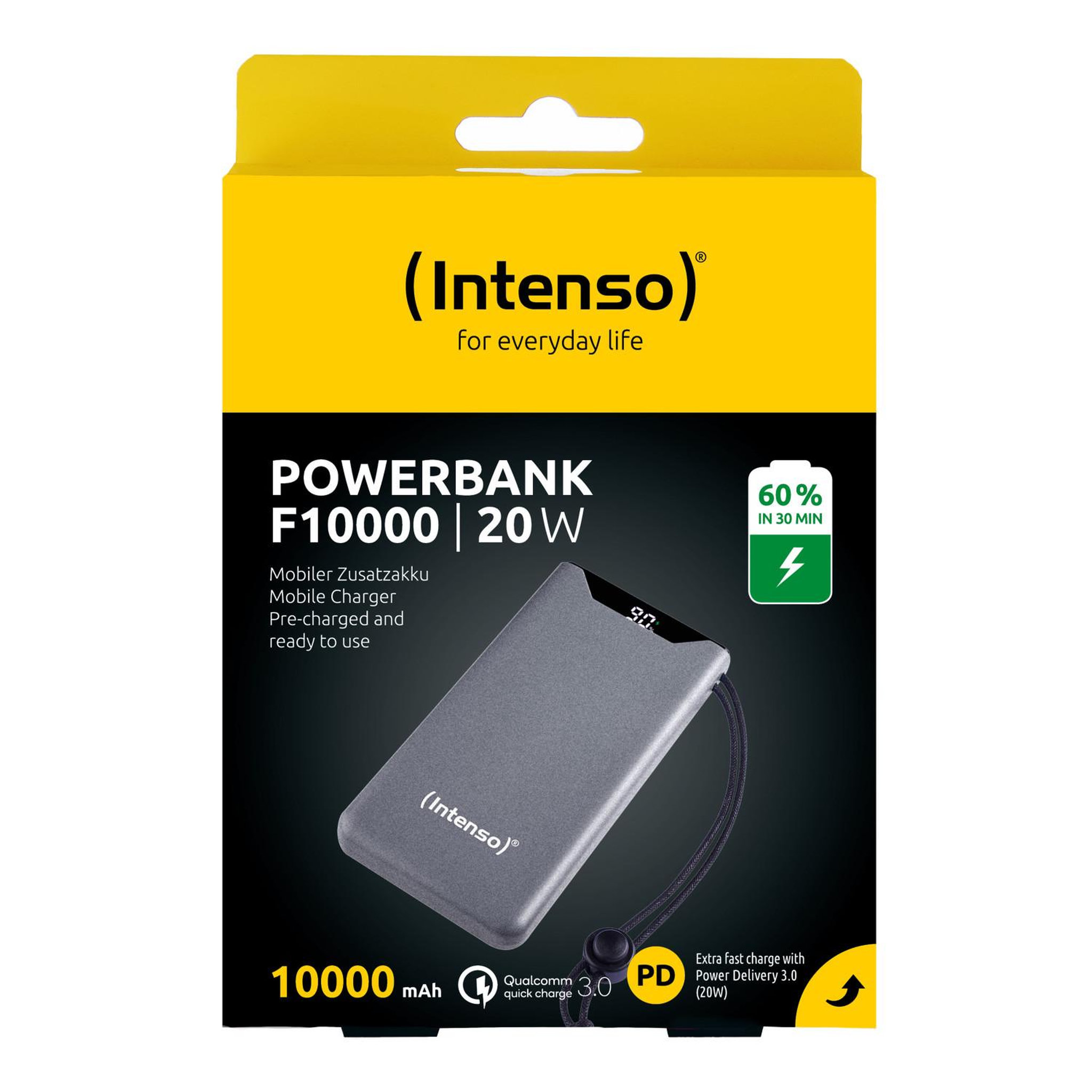 Voir la diapositive 3 : Intenso Intenso 7332034 banque d'alimentation électrique lithium polymère (lipo) 10000 mah gris