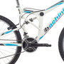 Voir la diapositive 5 : BACHINI Vélo - VTT 26'' Tout Suspendu - 18 Vitesses - Transmission Shimano - Freins V-Brake - Jantes Alu (Garde Boues offert)