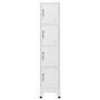 Voir la diapositive 2 : VIDAXL Armoire a casier avec 4 compartiments 38x45x180 cm