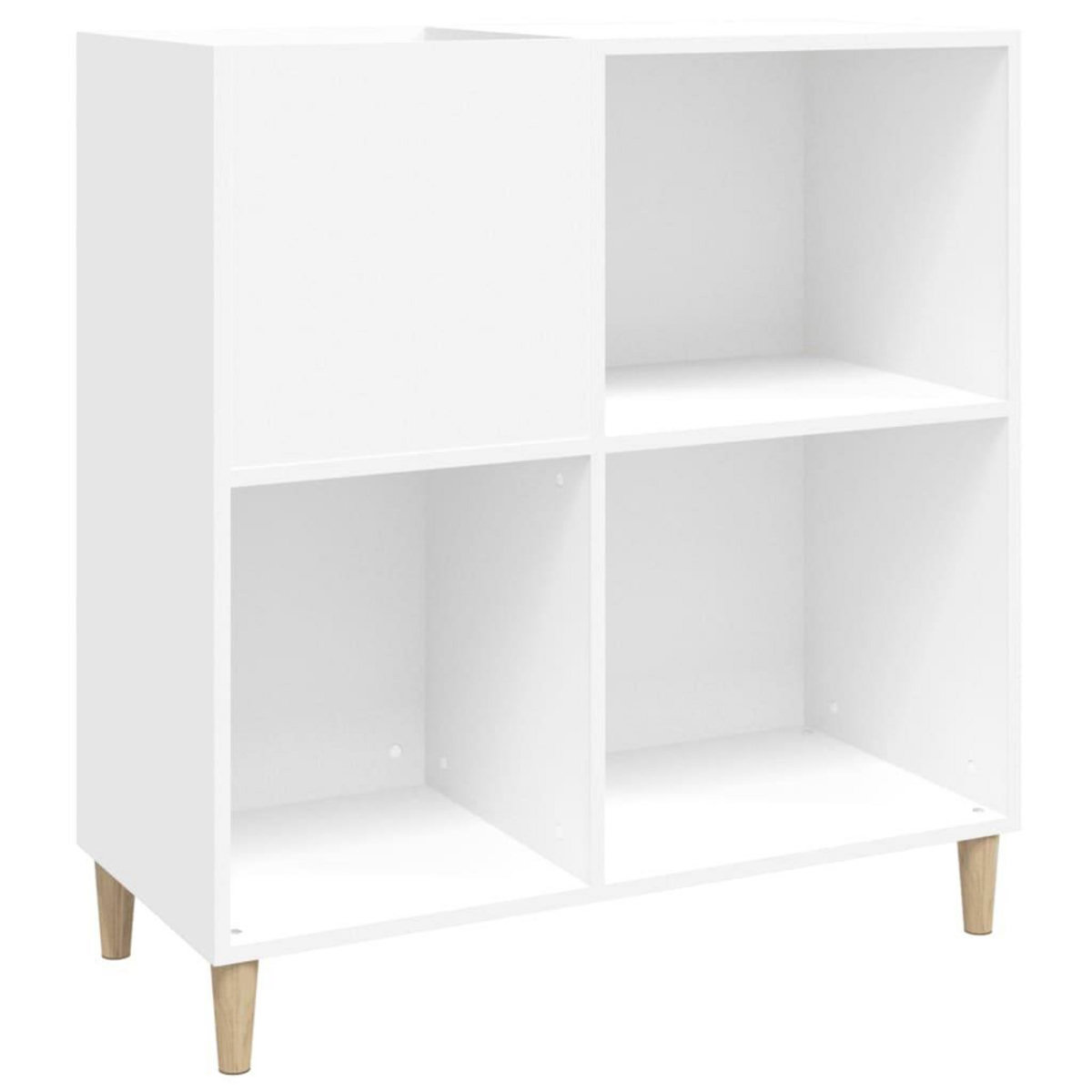 VIDAXL Armoire a disques blanc 84,5x38x89 cm bois d'ingenierie