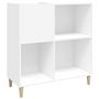 Voir la diapositive 2 : VIDAXL Armoire a disques blanc 84,5x38x89 cm bois d'ingenierie
