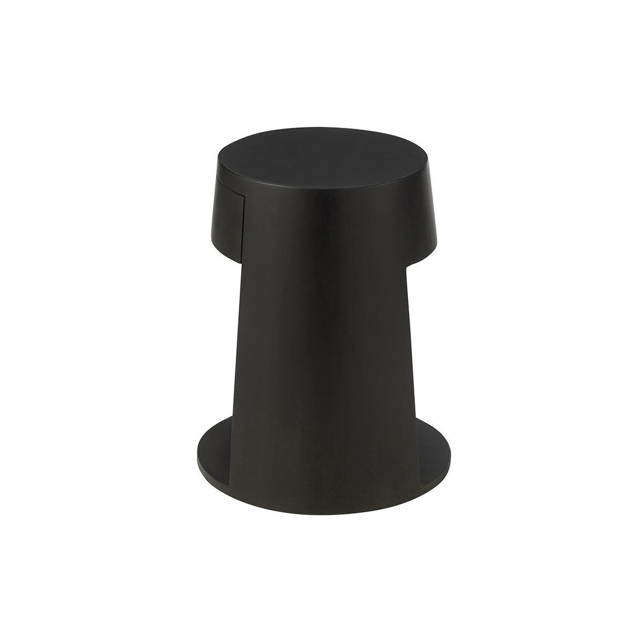 Voir la diapositive 4 : J-LINE Table d'appoint en bois  drawn  50cm noir