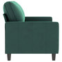 Voir la diapositive 4 : VIDAXL Canape a 2 places Vert fonce 140 cm Velours